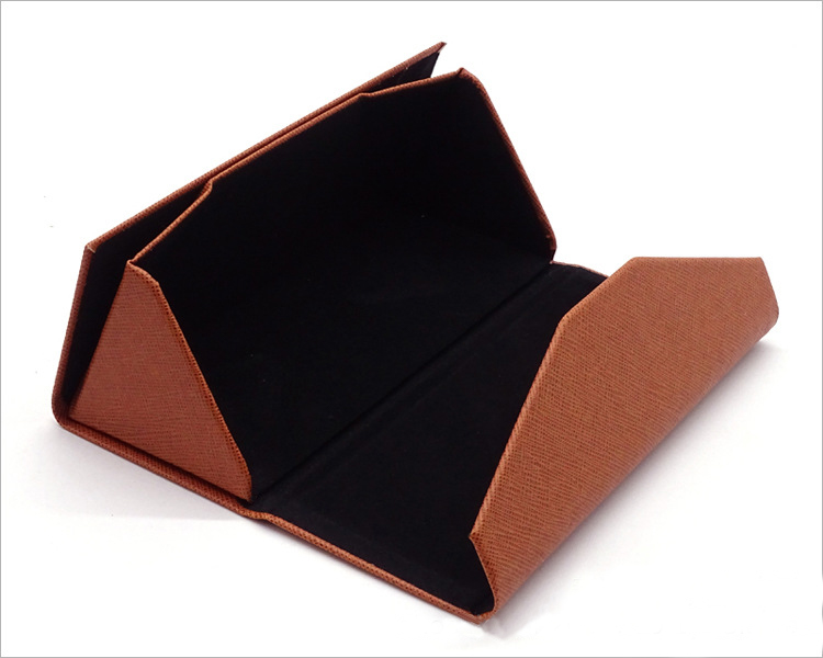 Caja plegable de la caja de gafas de la caja de gafas de sol de encargo del nuevo diseño