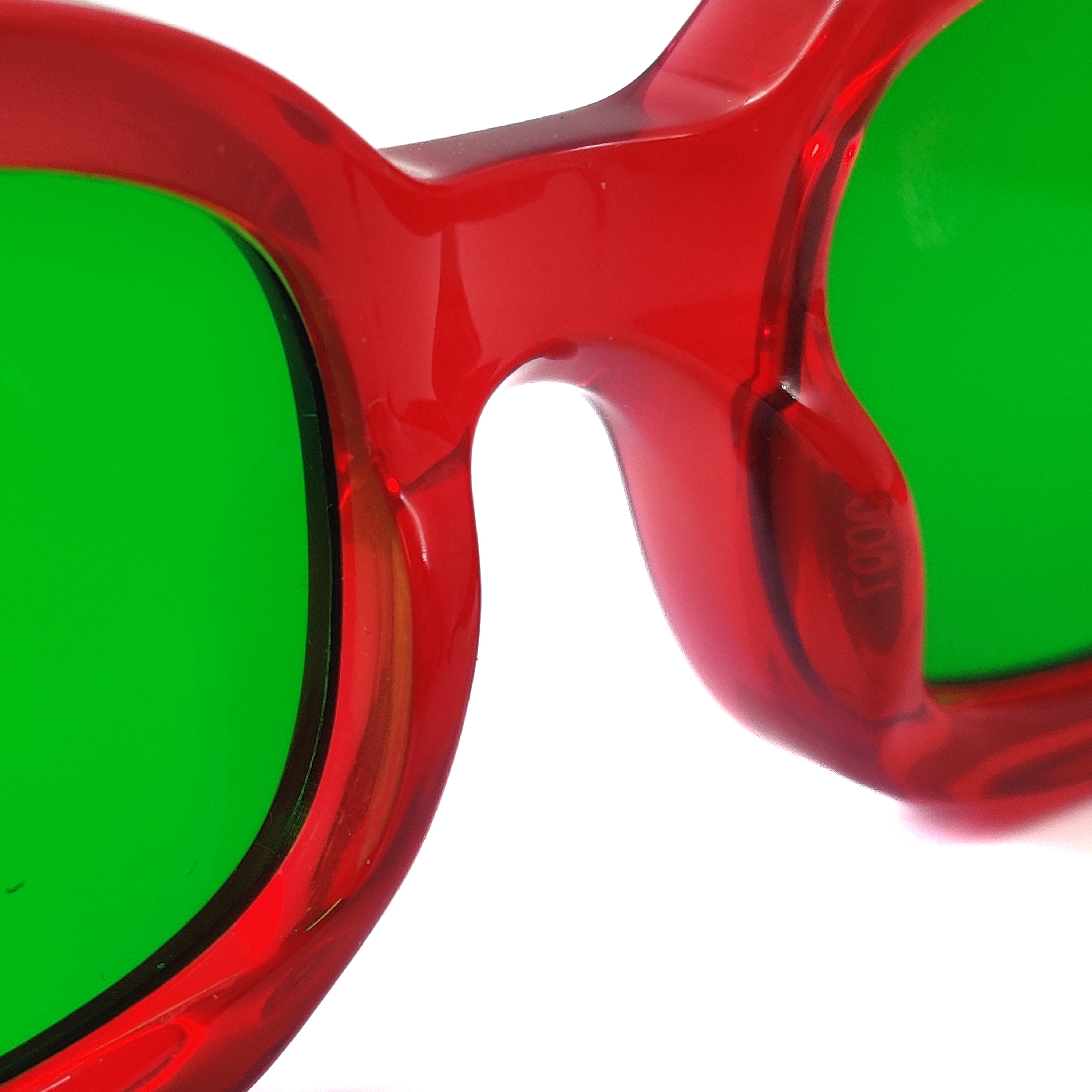 Gafas de sol de mujer con montura de acetato rojo Proveedores de gafas de sol de marca personalizadas