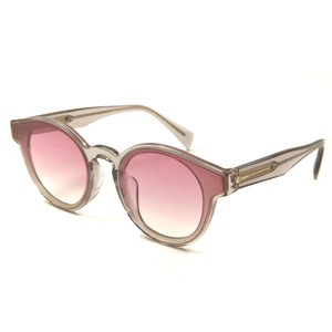 Gafas de sol de gran tamaño personalizadas de color rosa degradado a la moda para mujer, gafas de sol personalizadas, empresa