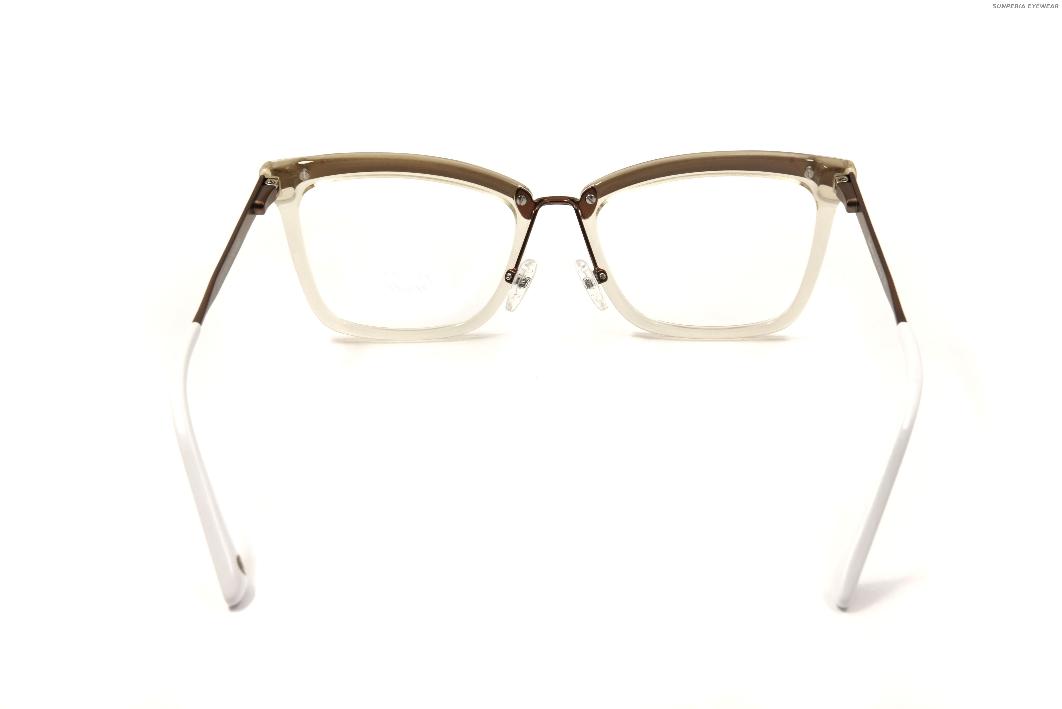 Marcos de anteojos de moda amarillo transparente Marco de anteojos ópticos