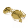 Gafas de sol de moda de acetato amarillo transparente vintage Fabricantes de anteojos a medida personalizados
