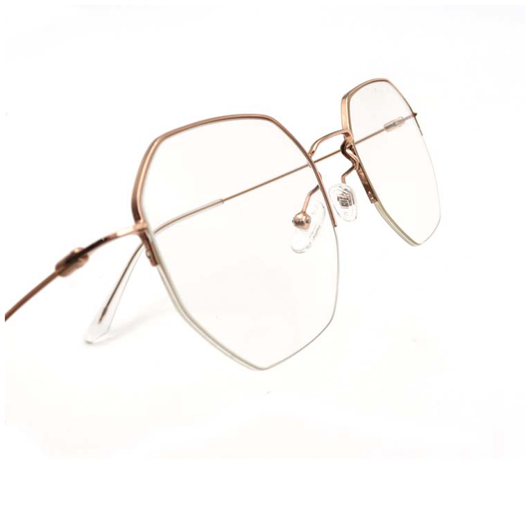 Gafas ópticas plateadas Marcos de anteojos de titanio Fabricantes Tienda de fábrica de espectáculos
