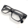 Gafas ópticas de acetato cuadradas transparentes grises Gafas de lectura personalizadas Fabricantes de gafas de lectura en línea