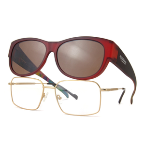 Gafas de sol naranjas Fitover River para mujer, montura de gafas, gafas polarizadas de gran tamaño, personalizadas