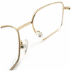 Gafas ópticas cuadradas doradas Monturas de gafas hechas a medida Gafas a medida en línea