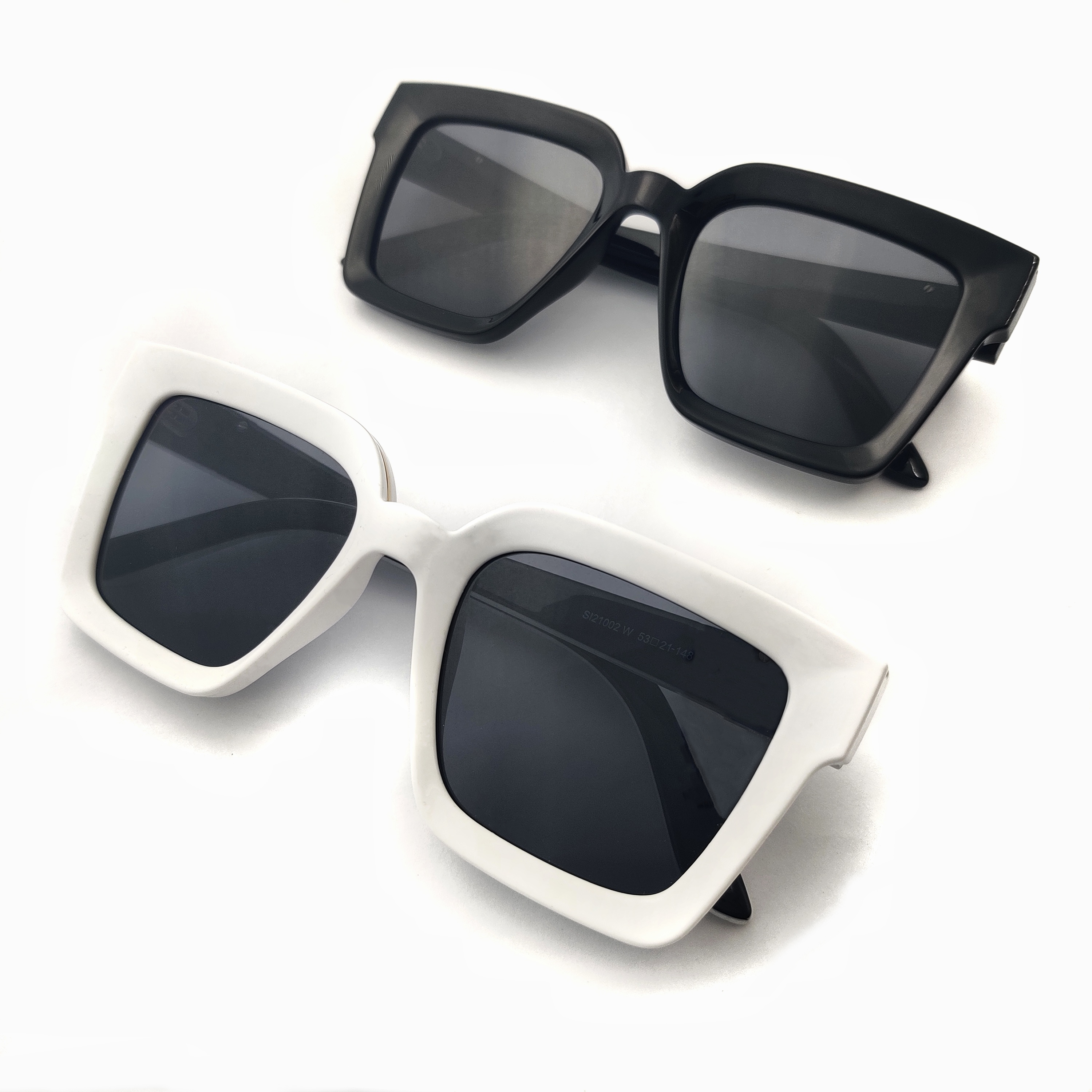 Gafas de sol cuadradas negras personalizadas espejo negro blu ray gafas de sol río gafas de sol para hombre río 90s Gafas de sol Mujer