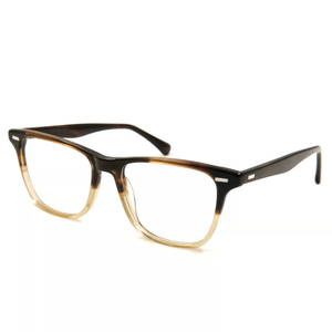 Monturas de gafas de ojo de gato de acetato negro amarillo Fabricante de gafas ópticas Monturas de ojos personalizadas