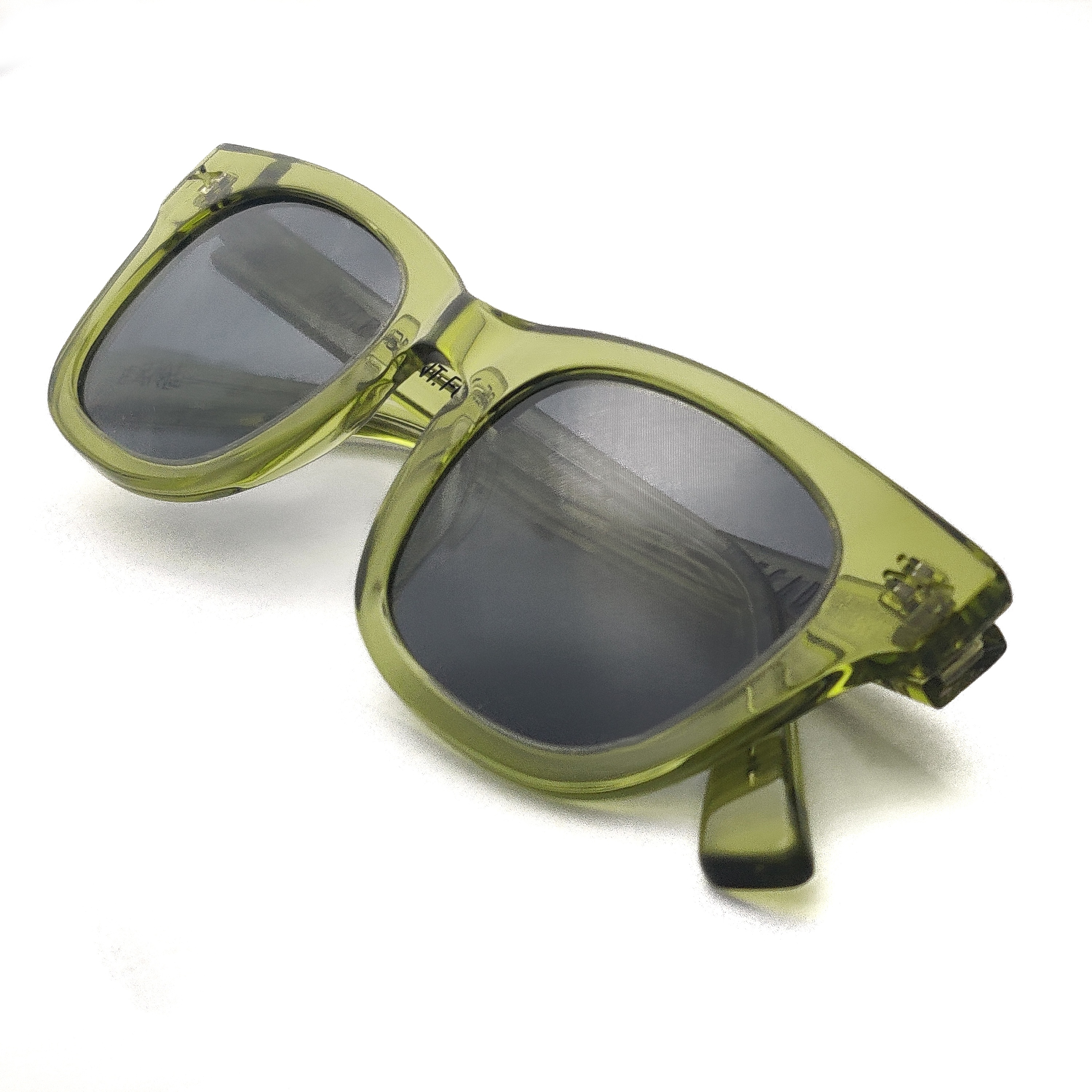 Gafas de sol personalizadas de diseño más nuevo, gafas de sol Suqare de acetato verde, gafas de sol globales, salida de fábrica
